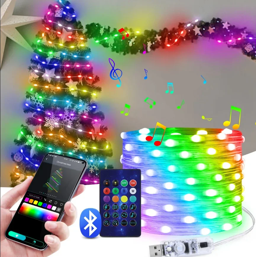 5-10-20M-LED-String-Lights-Waterproof-DIY-String-Lights-Bluetooth-Music ...