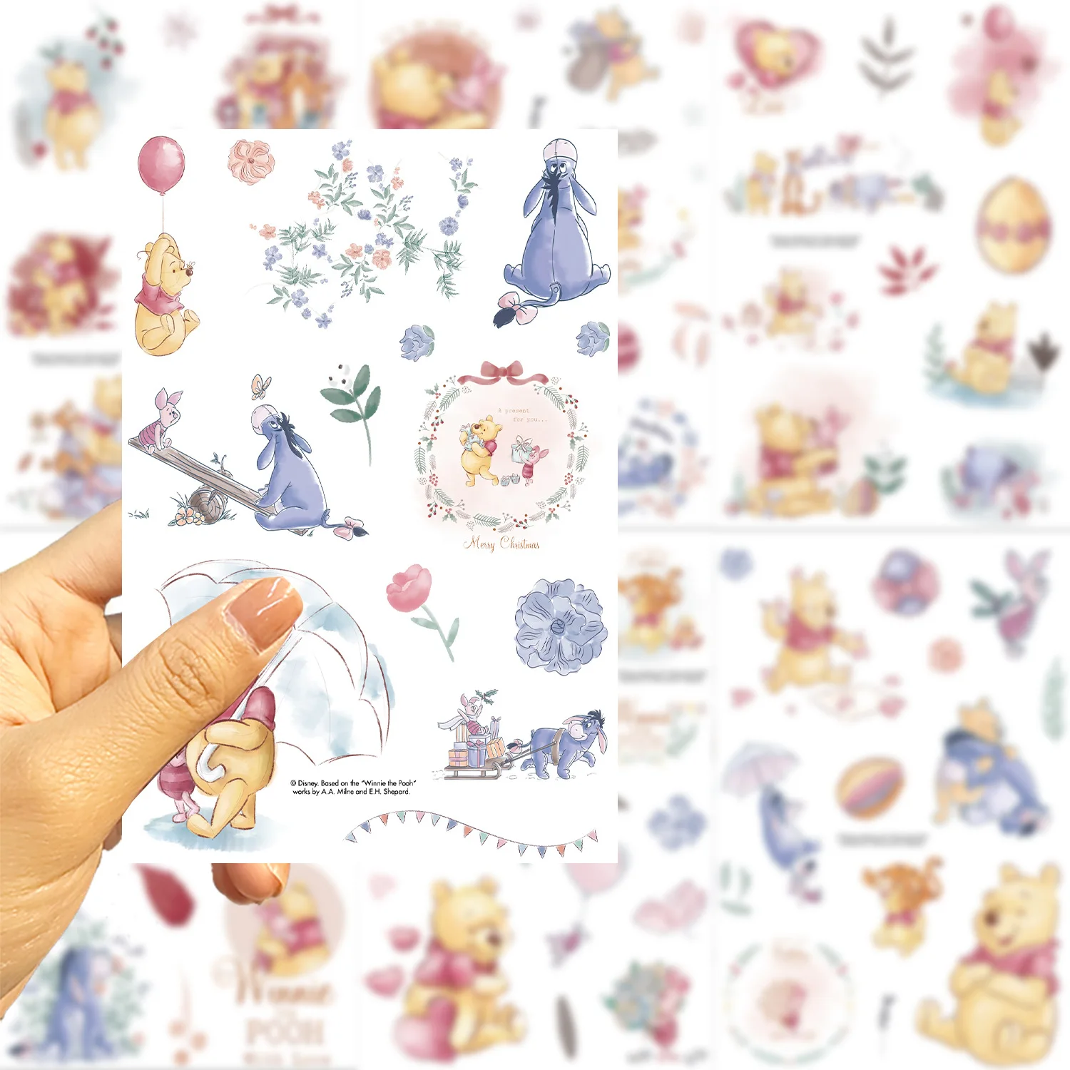 8/16개 귀여운 테디베어 얼굴 만들기 퍼즐 스티커 DIY 게임 공예품 컵 문구류 상자 전화기 스크랩북 데칼