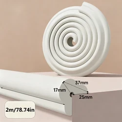 Child Safe Corner Guard - Soft Foam Edge Protector - 1 Pc (White)