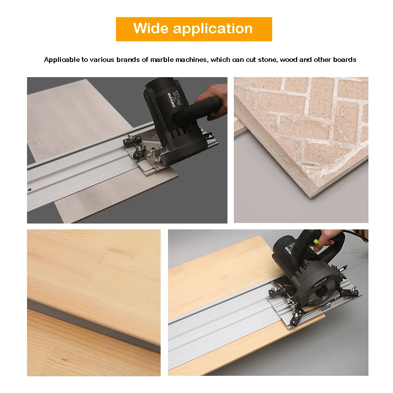 Accessories For Circular Saw Guide Rail Track Connector Adjustable Saw Base Straight Line Cut Double Layers woodworking tool Woodworking Tools