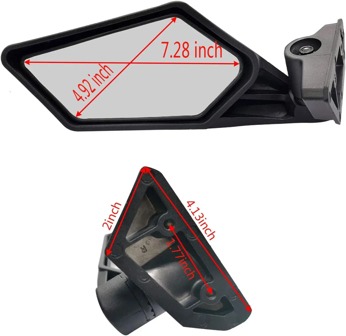 Maverick X3 Side Mirror Rear View Racing Compatible Can Am Maverick X3 XRS XDS MAX Off-road