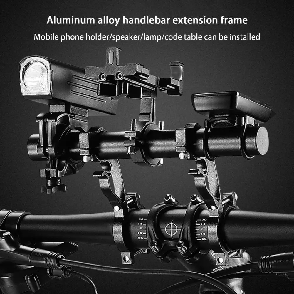 

Lightweight Bike Handlebar Extender Waterproof Easy Installation Aluminum Alloy Bicycle Computer Bracket Cycling Supplies