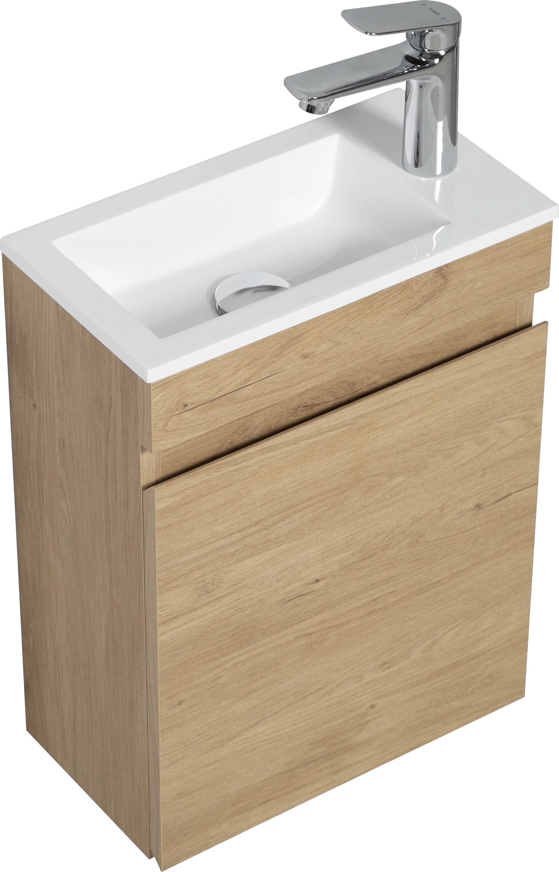 16 Inch Vanity with Sink, Single Sink Bathroom Vanity, Compact Vanity，Lava Manos De Ba&ntilde;o，Narrow Depth Vanities，Wall-Mounted Smal