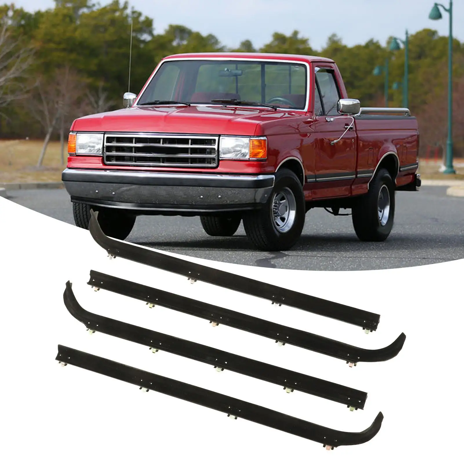 F2TZ1521457A Flexible Low Noise Car Window Weather Strip Anti Aging Dustproof Resistant Environmentally Friendly for