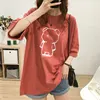 Summer Short Sleeve Cotton Nursing T-shirt Fashion Print Maternal Woman Breastfeeding Clothes Lactation Top Tees Pregnancy 2