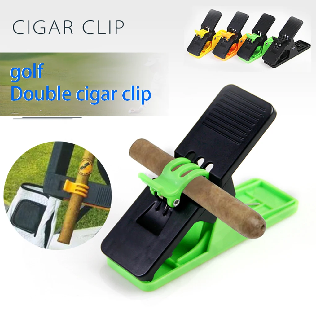 

1pcs Cigar Holder Golf Cigarette Clips Clip Smoker Cigarette Clamp Cigars Accessories Golf Club Golf Activities Putter 4 Colors
