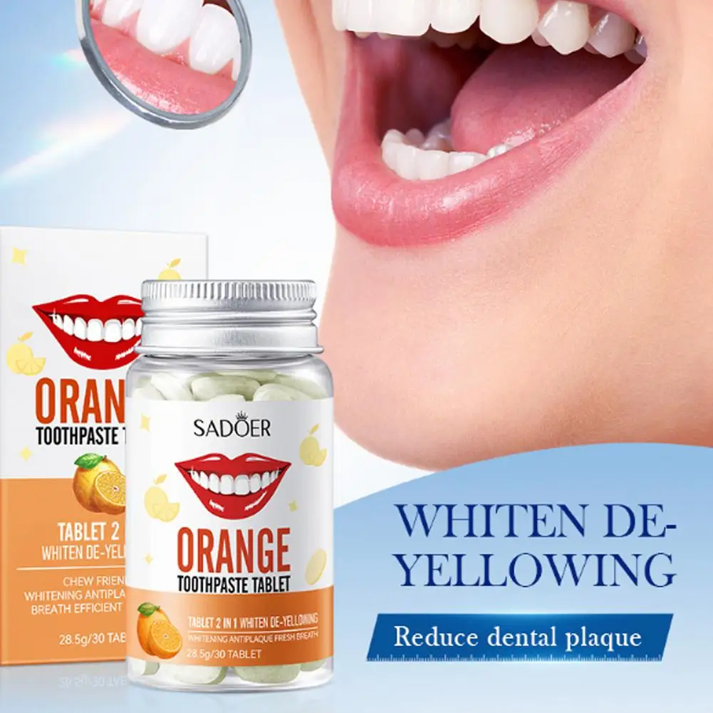 Probiotic Toothpaste Tablets Mint Flavors Teeth Breath Smoke Whitening Remove Stains Mouthwash Bad Charcoal Fresh Q7B8 For teeth whitening product teeth whitening essence teeth health product