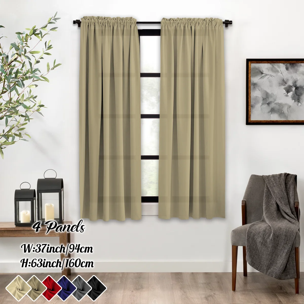 Privacy curtain panel dimensions