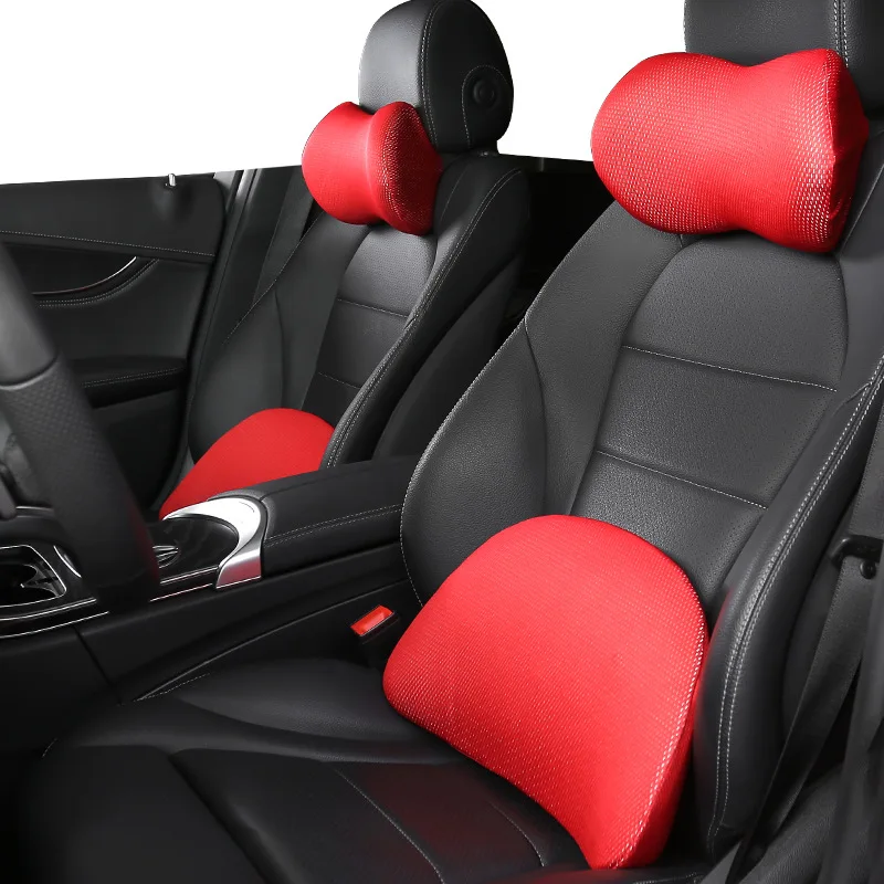 

Car Headrest Lumbar Memory Foam Headrest Neck Pillow Car Pillow Car Lumbar Breathable Car Cushion