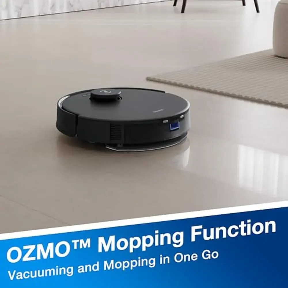 DEEBOT N20 Plus Robot Vacuum Mop Bagless Self Emptying Station 8000Pa Powerful Suction Ant-Tangle Technology 45-Day Cleaning 6