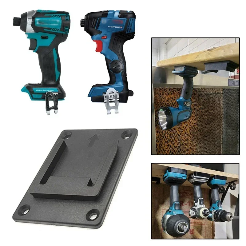 Makita/Bosch/Dewalt/Milwaukee 14.4V 18V 배터리 용 기계 홀더 배터리 보관 랙 벽 장착 도구 브래킷 고정 장치