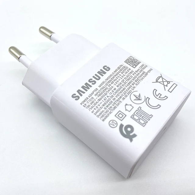 Samsung-Adaptateur secteur mural USB C PD, Chargeur rapide, Galaxy A12, A13, A14, A23, F42, M14, M32, A32, M13, S10, S9, S8 Plus, A34, 15W 5