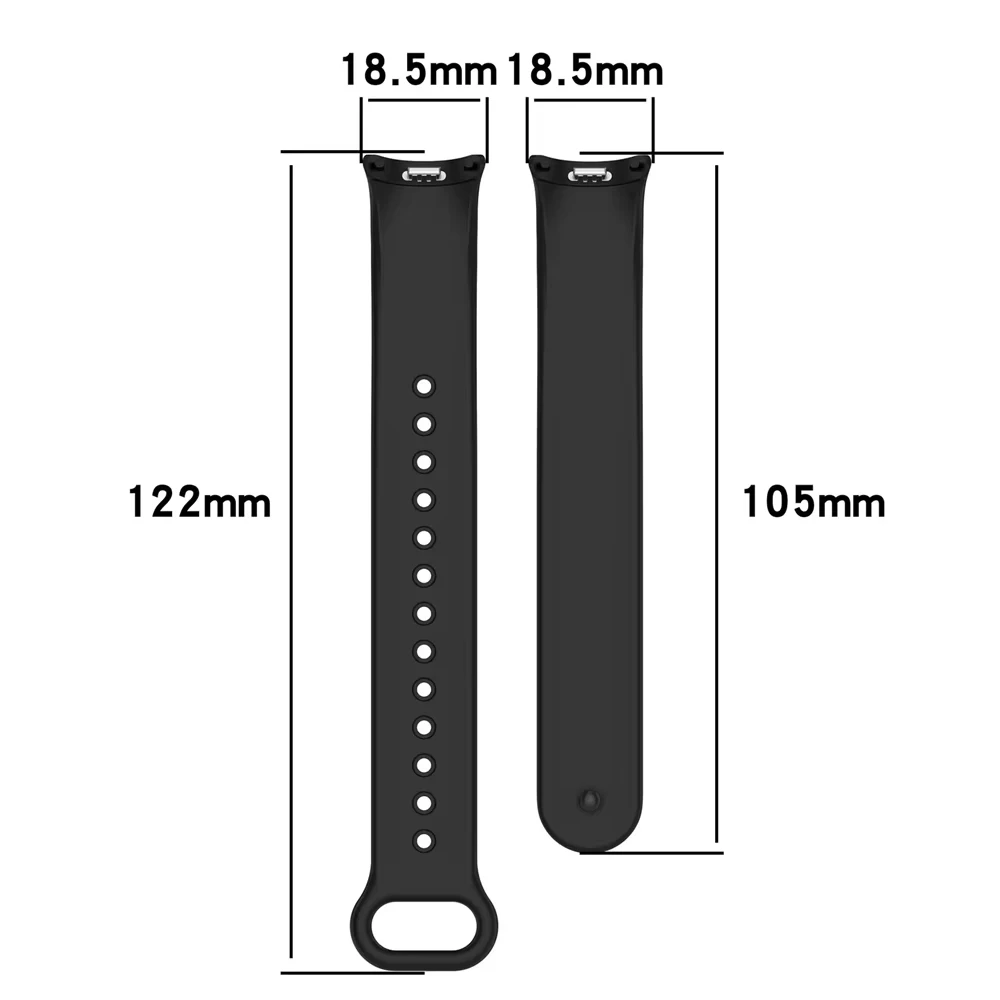 Silicone Strap and Protective Watch Case for Smart Band - Soft Replacement Bracelet
