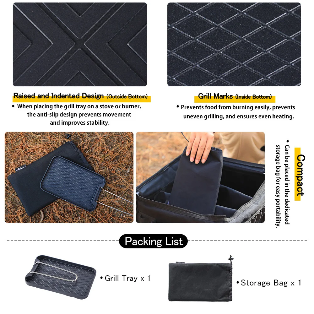 Aluminum Camping Grill Tray 5