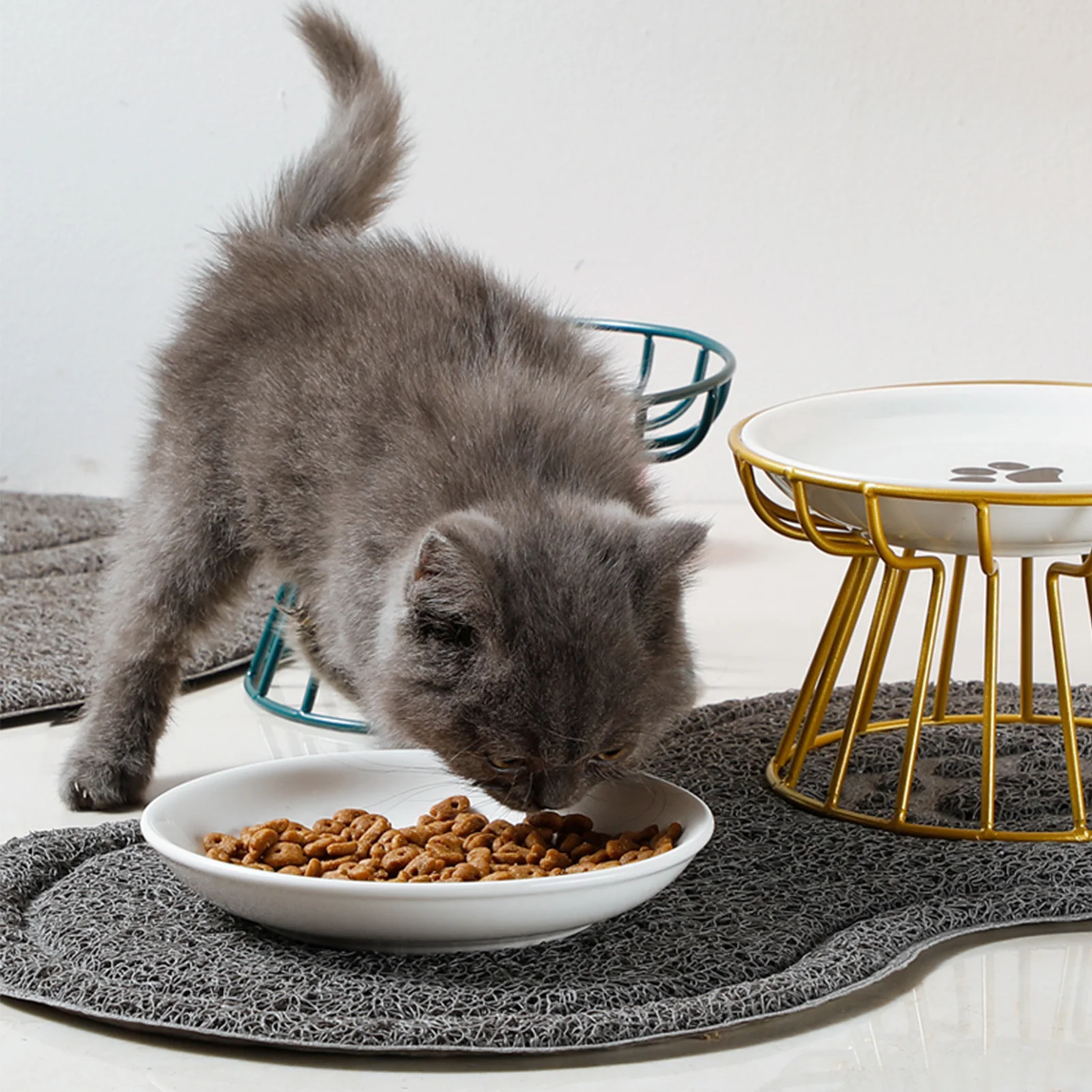 Whisker-Friendly Ceramic Cat Bowl 2