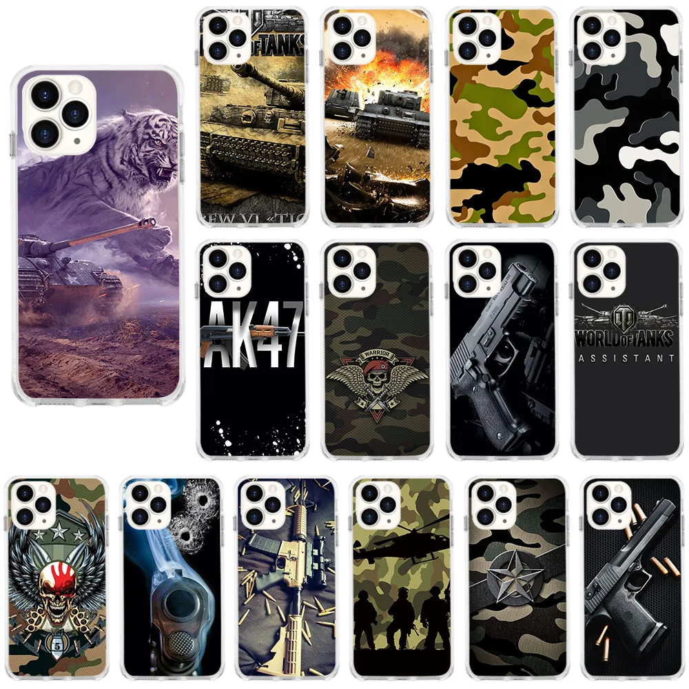 It-6 Army Ak47 Gun Tank Fire Soft Case Per Moto One Action Fusion Hyper Macro Vision Zoom E20 E30 E40 Ace G Play Plus