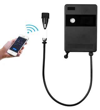7kw Electric Car Home Max LED Light Key Power Cable RFID Card Wall-Mounted Charging Pile Type2 Fast Ev Charger  Station 1