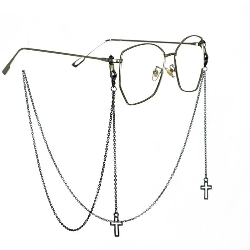 

2023 NEW Fashion Pendant Glasses Chains Cross Eyeglasses Sunglasses Spectacles Metal Chain Holder Cord Lanyard Necklace