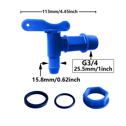 3/4" IBC Tank Tap Adapter Coarse Thread S60 to 5/8" Hose Connector Valves Fittings Garden Water Tanks Faucet Replacement - Image 6
