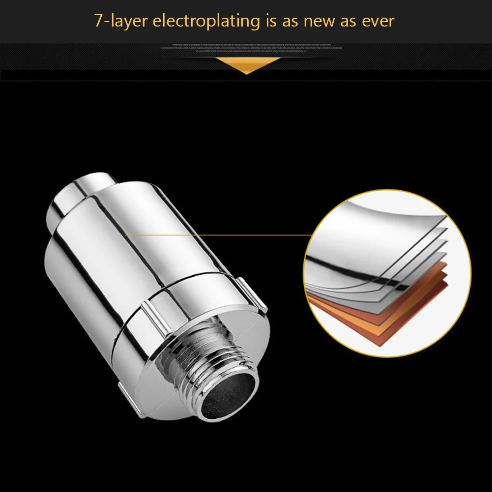 1/2/3/4pc Activated Carbon Shower Water Filter Easy Installation Shower Water Purifier Detachable Remove Impurities 3