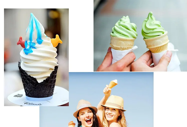 Free ice cream powder 1 bag ！18L/h 3 flavors ice cream machine ！ Hot sale mini soft ice cream powder mix maker vending machine 6
