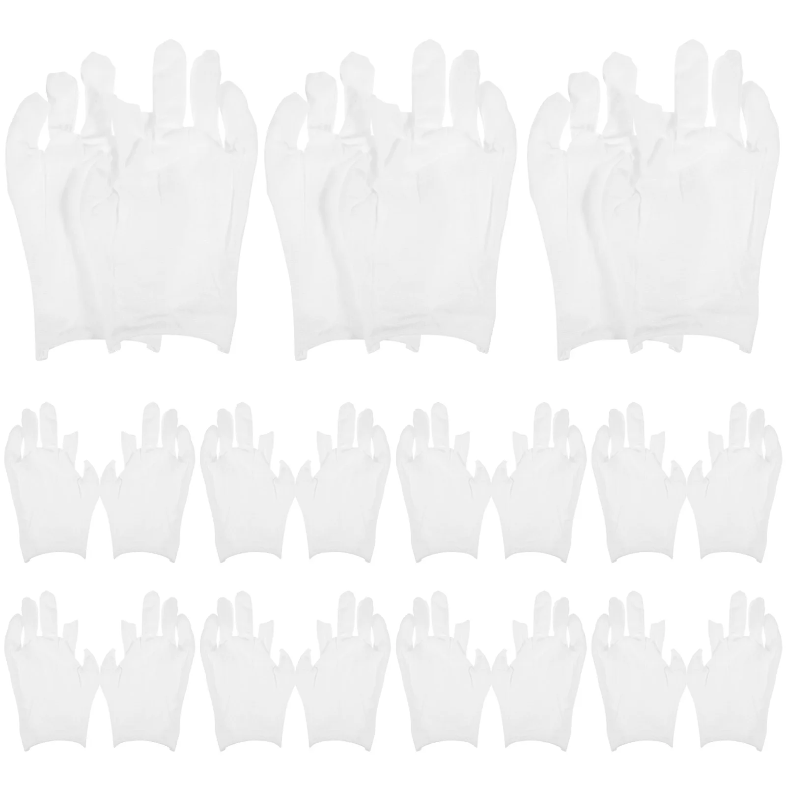 

12 Pairs Moisturizing Overnight Gloves Working Cotton Gloves White Cotton Gloves for Dry Hands