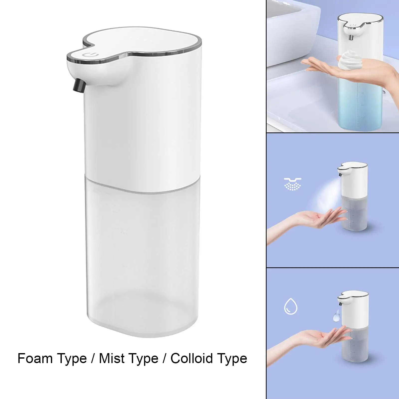 Soap Dispenser Countertop Wall/Table Mounted Hands Free Adjustable for Hotel