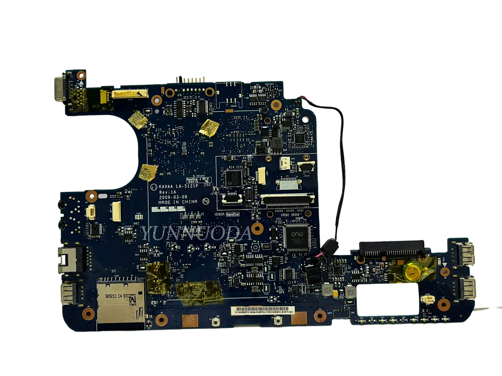 Original para Toshiba Mini Nb205 Nb200 Computador Portátil Placa-mãe Kavaa La5121p K000078610 com N280cpu 100 Testado - Imagem 2