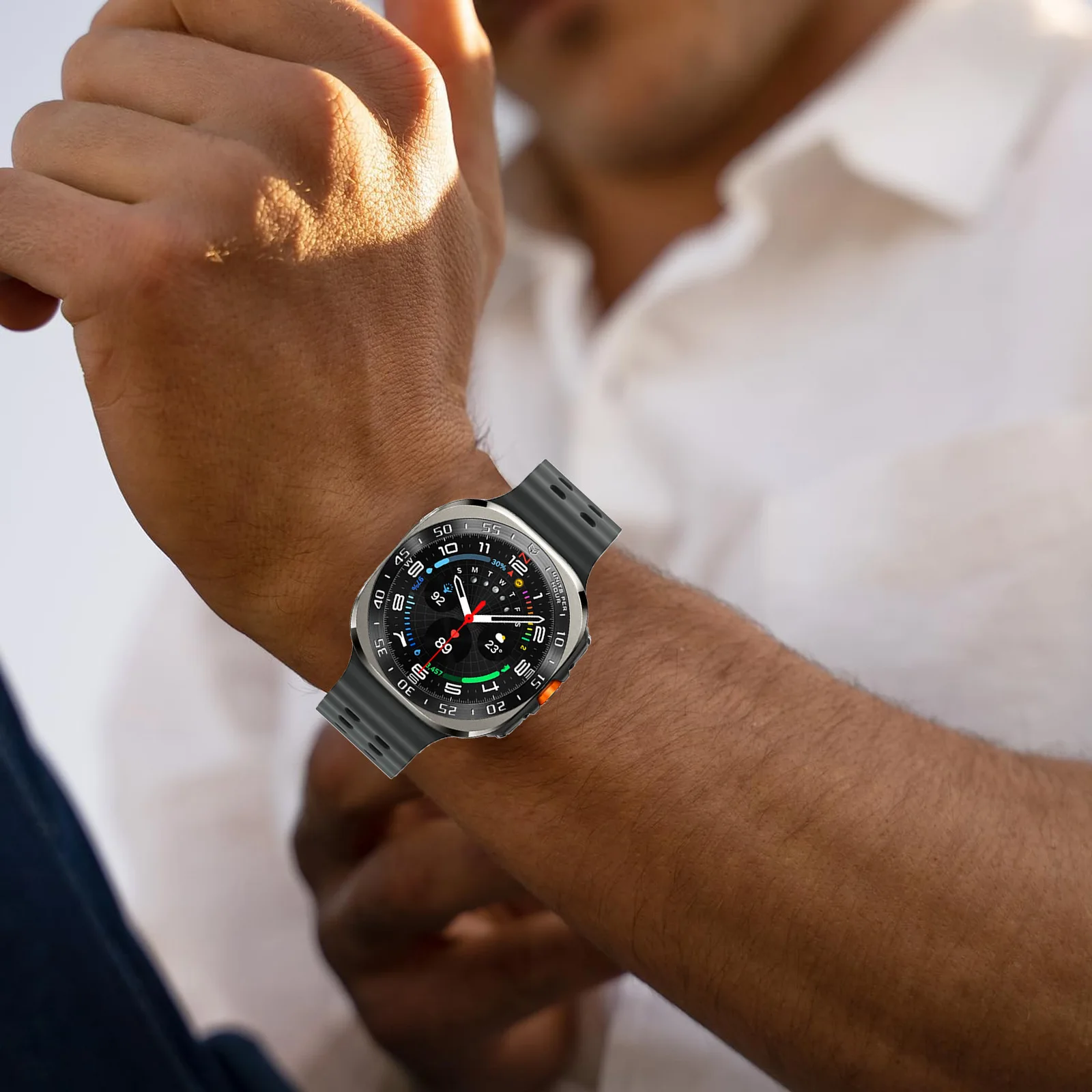 Premium Metal Bezel Protective Ring with Time/Speed Scale