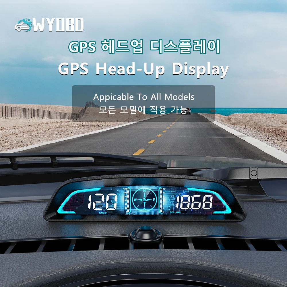 Wyobd G3 Gps Hud Heads Up Display Car Speedometer Smart Digital Alarm
