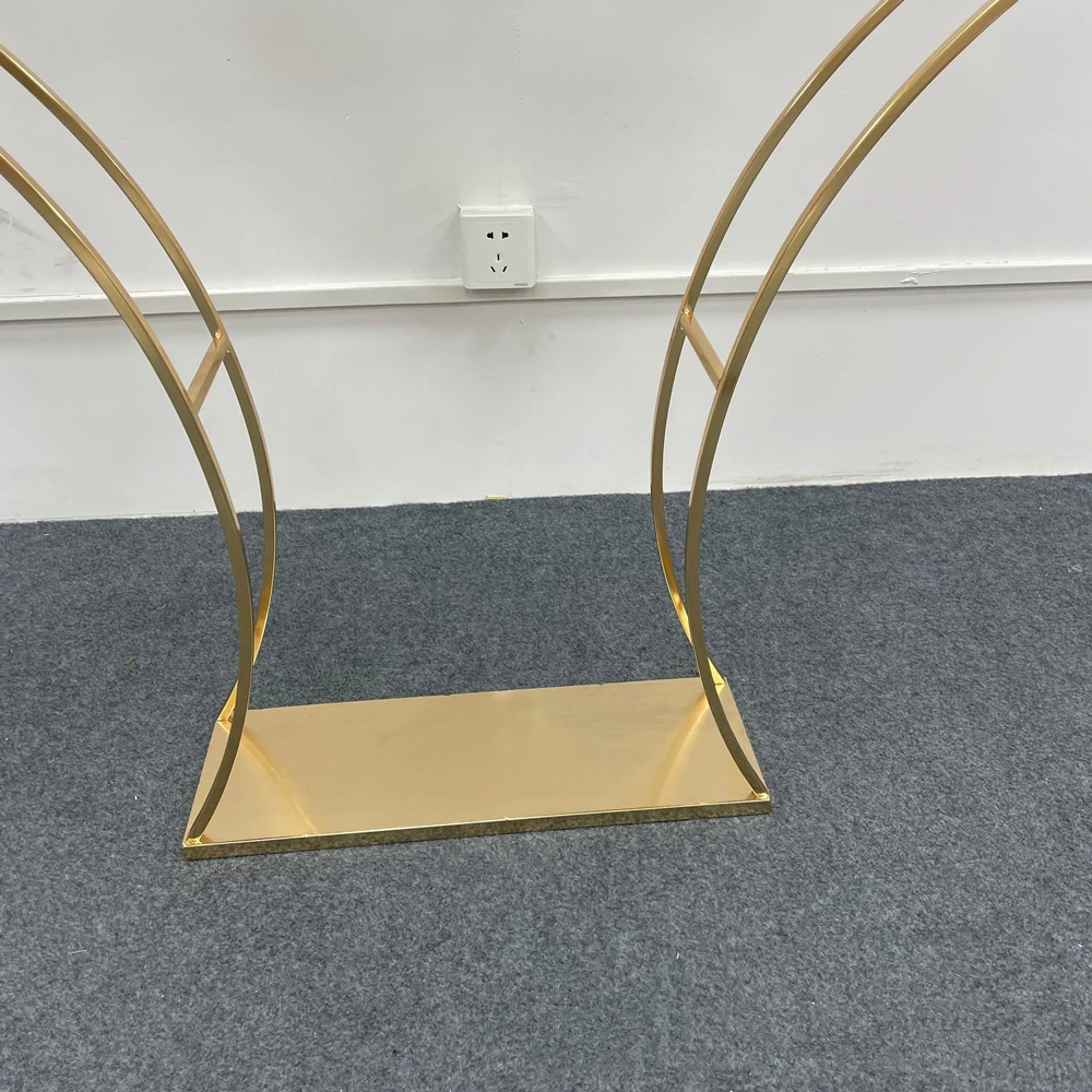 Gold Arch Stand Road Lead Wedding Table Centerpiece Flower Rack For Event Party Decoration 5 PCS/ Lot