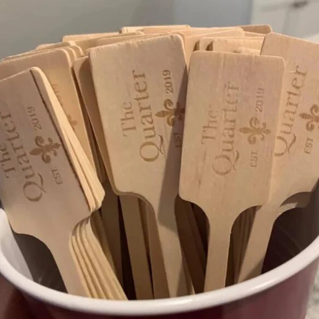 200 Bastoncini Da Cocktail In Legno - Usa E Getta Per Feste E Decorazioni - Foto 3