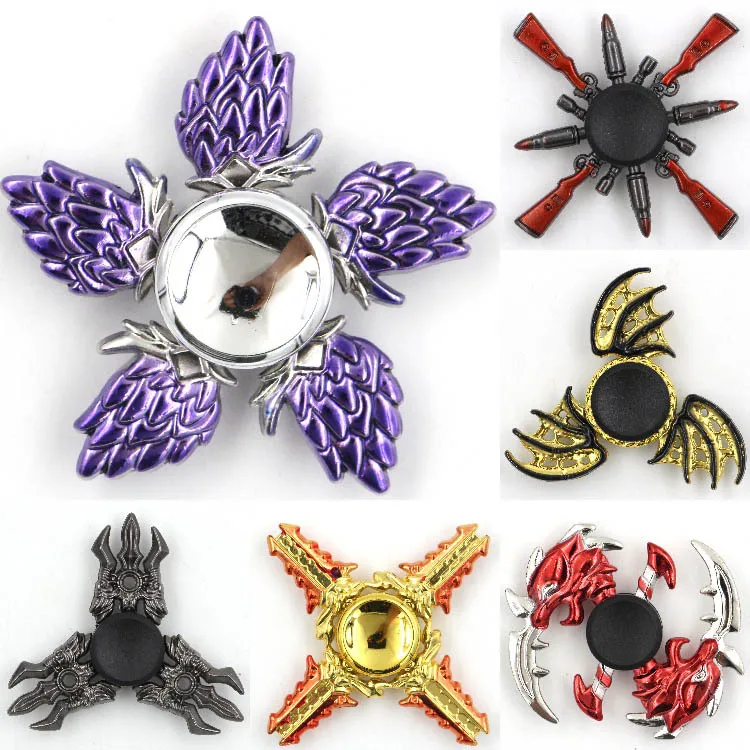 Vibrant Zinc Alloy Fidget Spinner with Smooth Bearings for Stress Relief and Fun