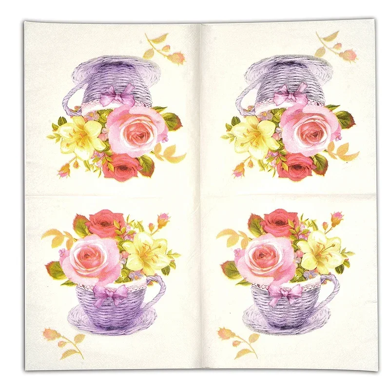 Paper Napkins Printed Colorful 20pcs/pac 2-ply