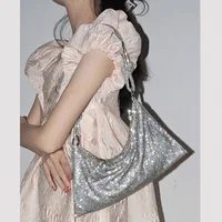 luxury Designer hobo shoulder bag handmade Shining Rhinestones Evening clutch Bag Purse Crystal Purses and handbag Hobo Bags - Image 3