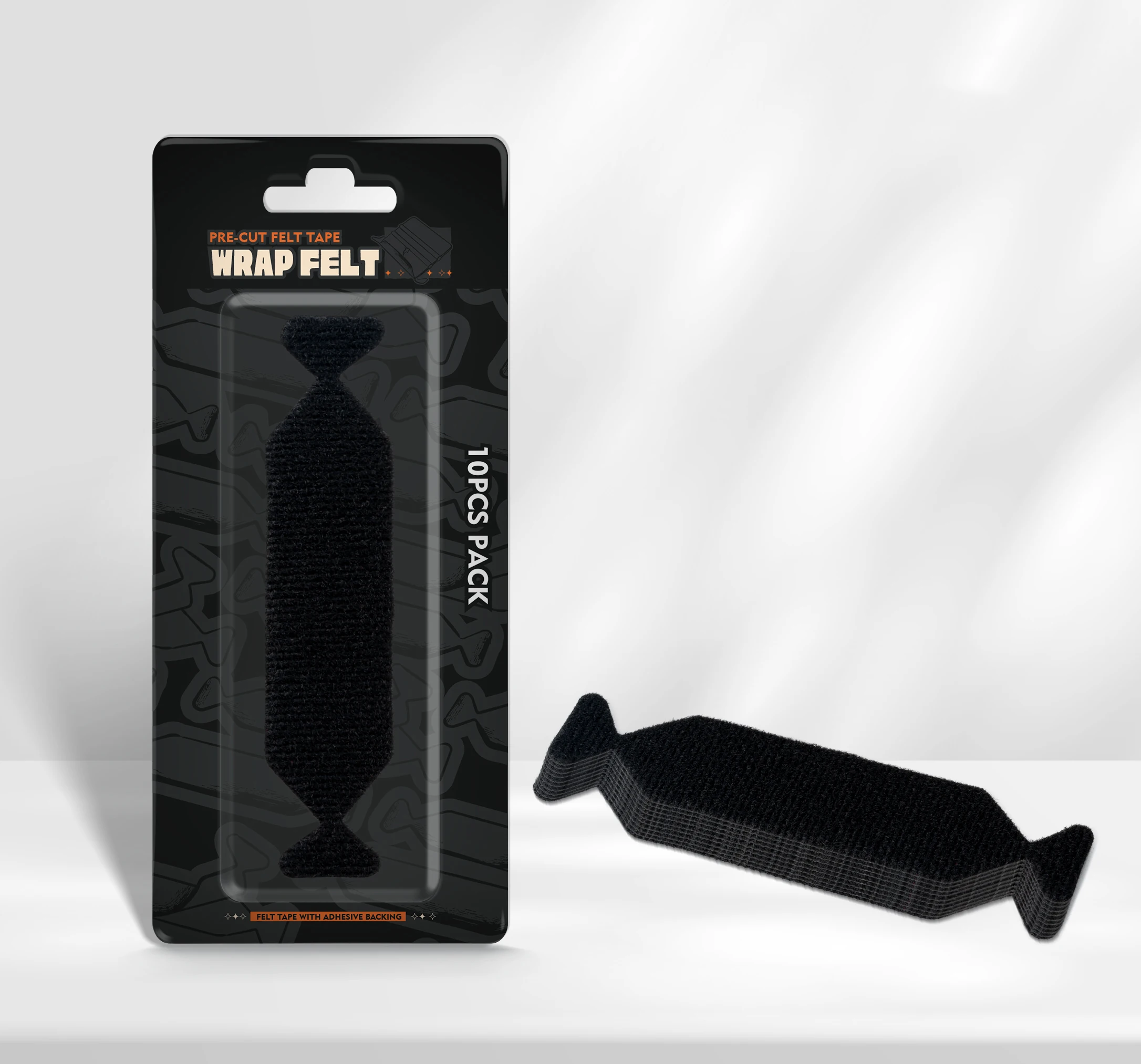 10pcs/Pack Fabric Felt Cloth For Plastic Hard Card Vinyl Wrap Scraper Edge Protective Suede Felt Car Tint Squeegee er