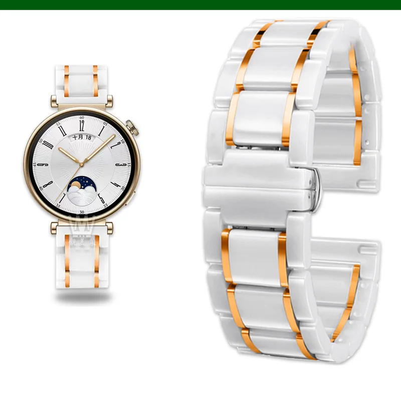 Premium Steel-Ceramic Smartwatch Strap - Adjustable Band
