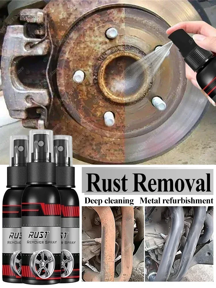 Car Rust Remover Auto Parts Maintenance Cleaner Remove Rust Spray Rapid Derusting Prevent Corrosion