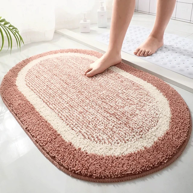 Memory Foam Bath Mat Super Absorbent Doormat Thicken Toilet Rugs Soft  Bathtub Side Foot Pad Non-slip Bathroom Floor Mats - AliExpress