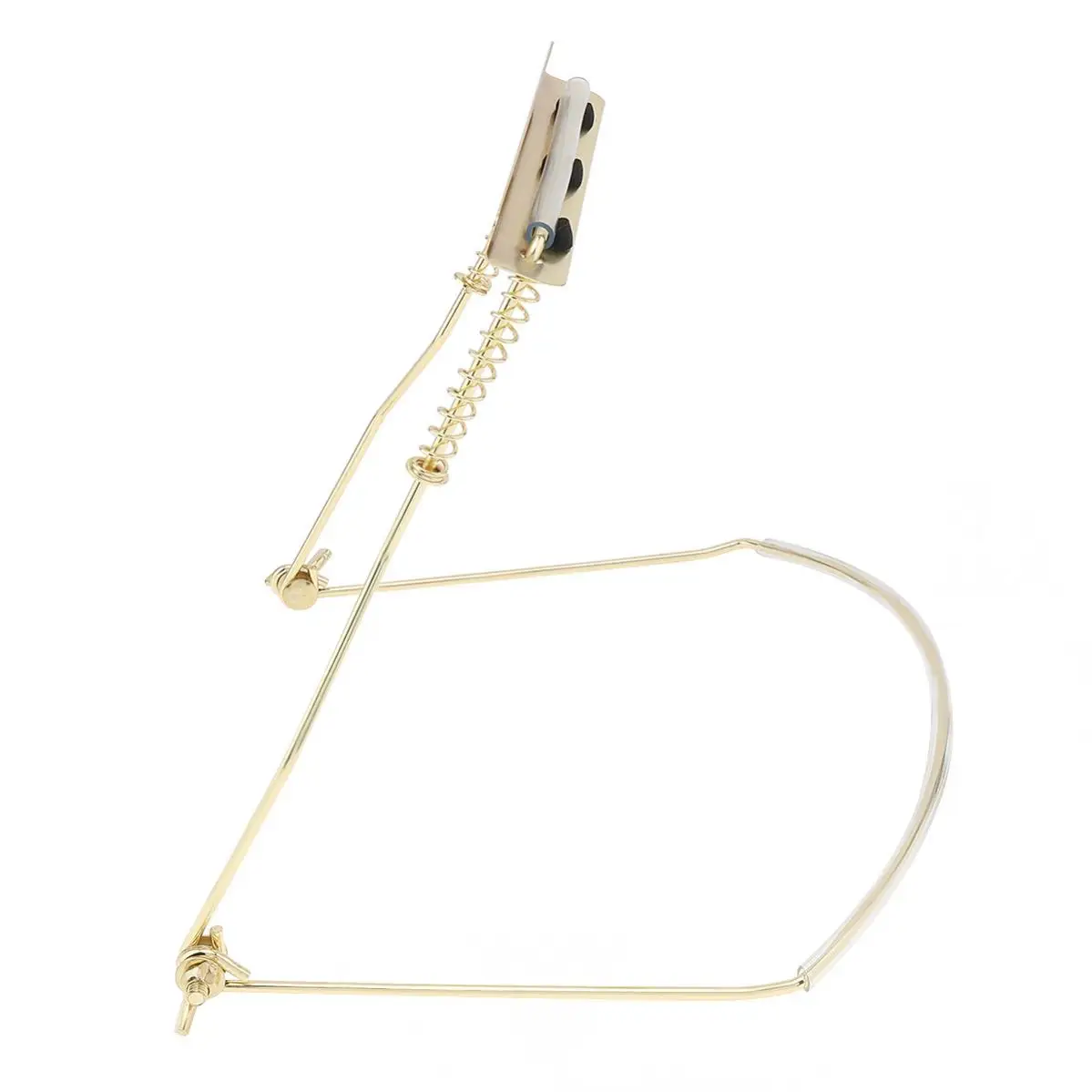 10 Holes Metal Iron Harmonica Neck Holder Adjustable Mouth Organ Stand Harmonica Harp Rack for Hands-free Playing
