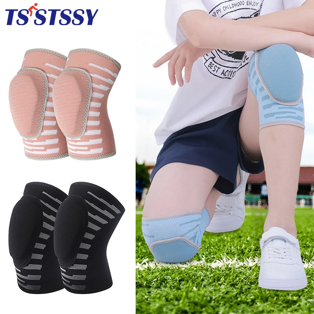 

1Pair Teens Knee Pad Anti-Collision Sponge Knee Brace 3-16 Years Old Kids Sport Dance Roller Skating Cycling Basketball Football