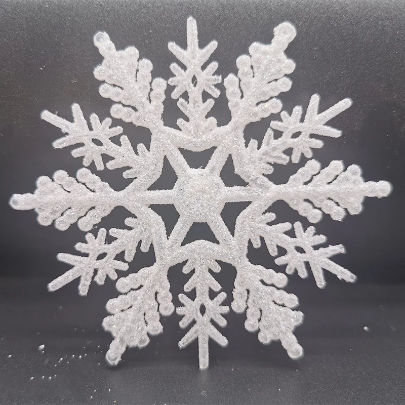 Christmas Ornaments Winter Snow Decoration Plastic Snow Flakes Window Mounting Accessories