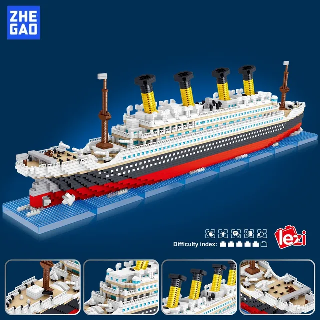 タイタニック 4404ピース マイクロクルーズ船 モデル組み立てキット タイタニック 4404ピース マイクロクルーズ船 モデル組み立て