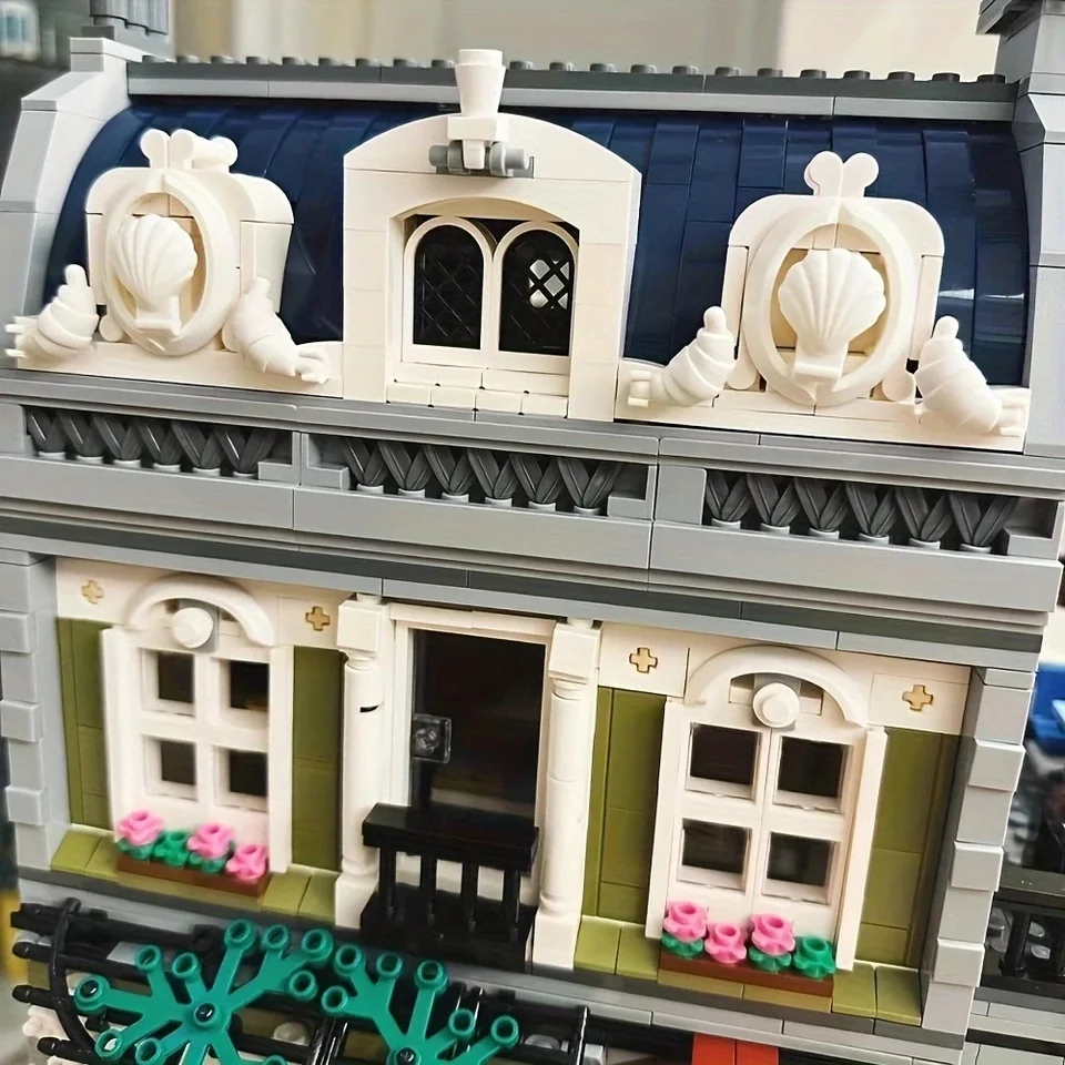 Parisian Restaurant Street View Building Block Set