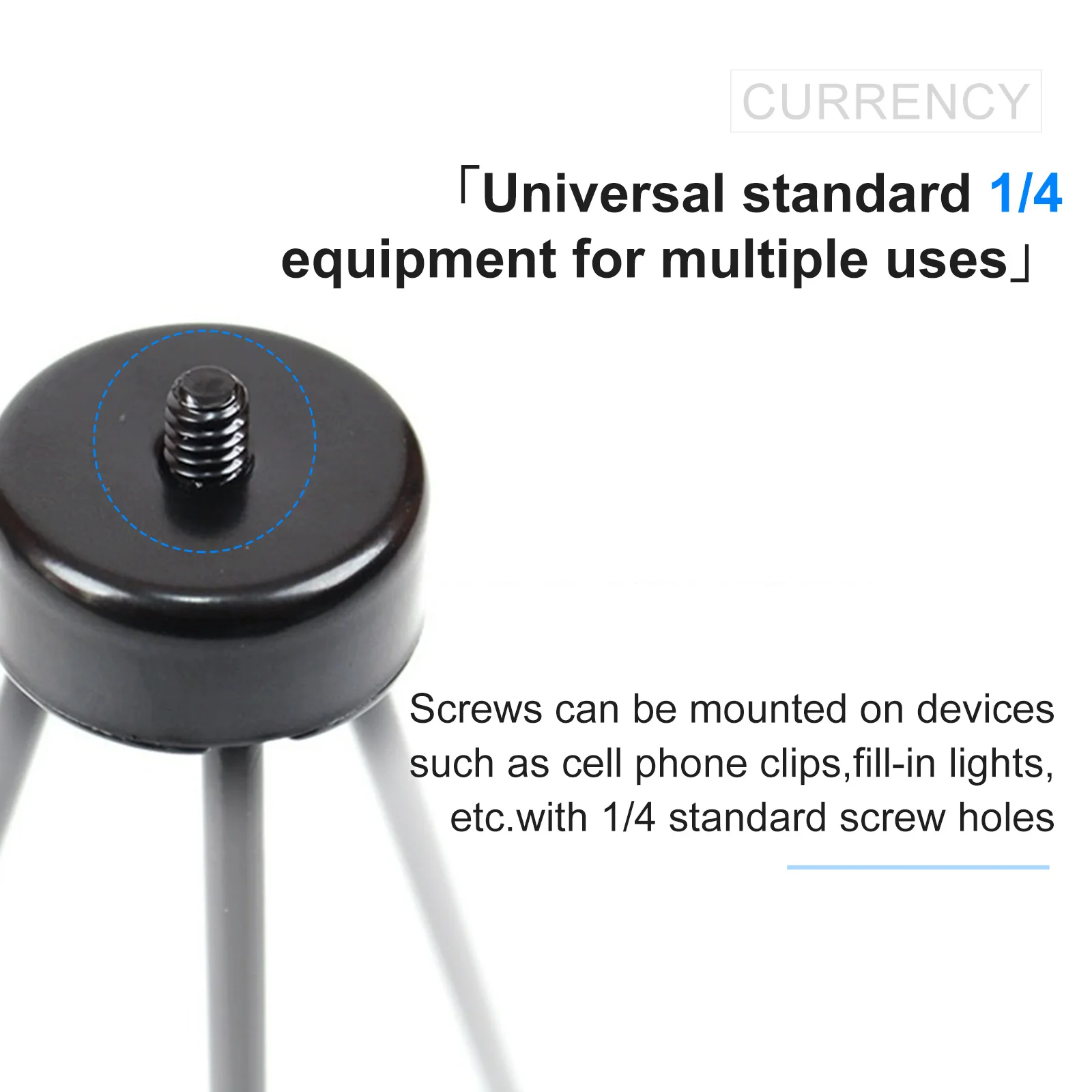 Metal Mini Table Tripod Stand Desk Tripod with 1/4'' Screw for Gopro Camera Video Vlog Grip Panel Ring Light Phone Gimbal