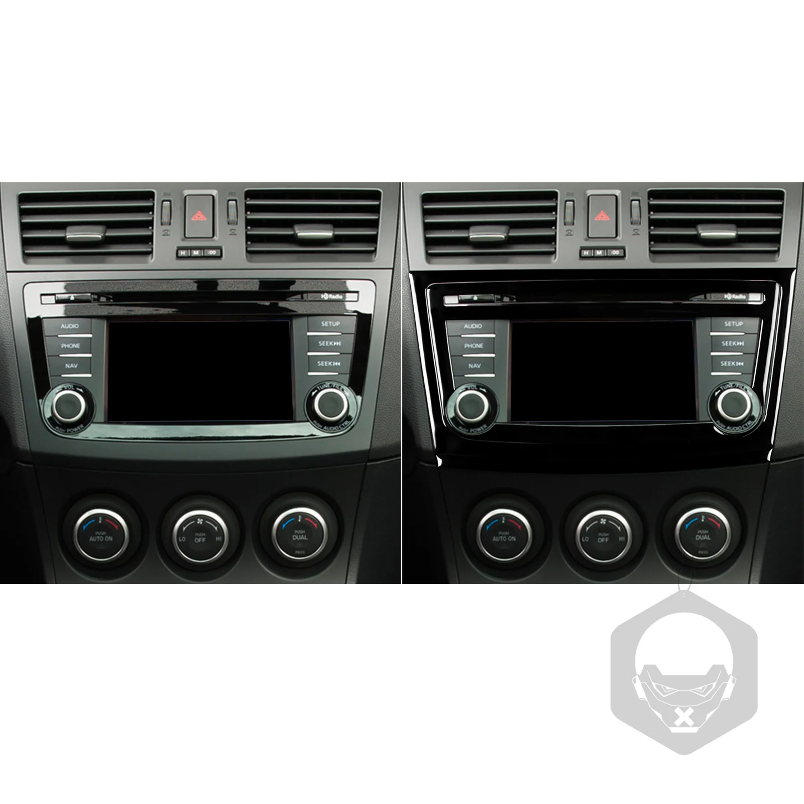 Per Mazda 3 Axela 2010 2011 2012 2013 Velocità 3 Accessori Auto Plastica Nero Interni Auto Cambio Aria Condizionata Trim Adesivo - Image 3