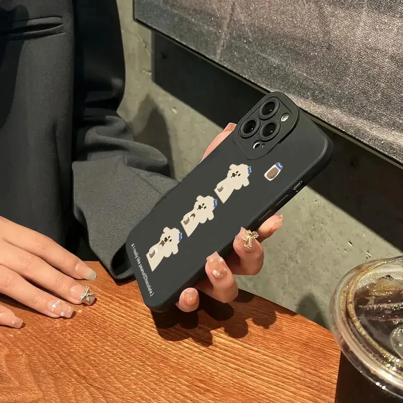 Adorable Cartoon Dog Silicone Soft Phone Case Cover