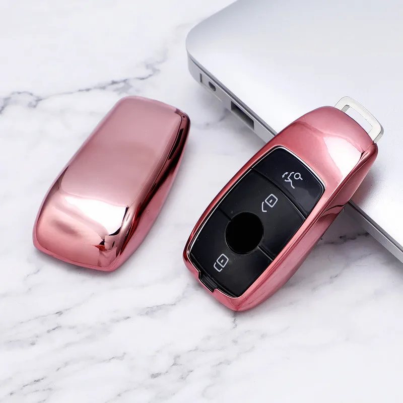 Soft TPU Car Key Case Cover for Mercedes-Benz A C E S Class GLA GLC GLE GL GLS CLA CLS AMG W205 W213 W177 W222 E200 E300 C260