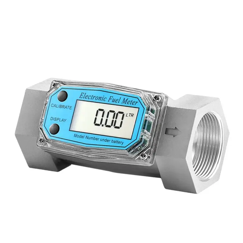 Electronic Digital Turbine Liquid Flow Meter PCB Electronic Flow Indicator for Gasoline Kerosene Methanol Water Sensor welding gas flowmeter