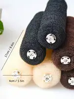 Accessoire pour chignon en mousse circulaire de 17 cm, pour chignon donut, chignon de ballet et chignon queue de cheval, pour coiffure DIY 3
